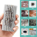 8 Pack Damp Dusting Sponge Duster, Grey Dust Cleaning Sponge, Reusable Household Cleaning Sponge Tool for Blinds, floorboards, Fan Blades, Vents, Glass, Railings, Mirrors - Image 3