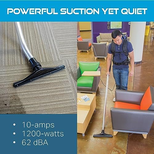 Powr-Flite Pro-Lite Backpack Vacuum Cleaner, 4-Quart Canister, BP4S - Image 4