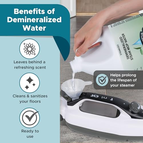 Steam & Go Demineralized Water For Steam Mop, Eucalyptus Mint 128 oz 2 pack - Image 6