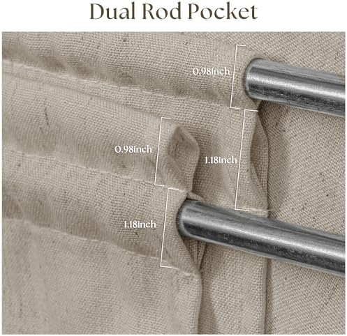 Linen Sheer Small Door Window Curtains for Kitchen Bathroom Privacy - Image 5