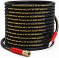 LIULO TOOL 50 FT Pressure Washer Hose with 3/8" Quick Connect, 4000 PSI Kink Resistant High Tensile Wire Power Washer Hose by LIULOTOOL