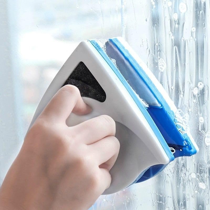 Window Glass Tool,Magnetic Glass Double Sided Magnetic Window Cleaner Wiper Brush,Useful Glass Tools,Squeegee Washing Kit Equipment - Image 6