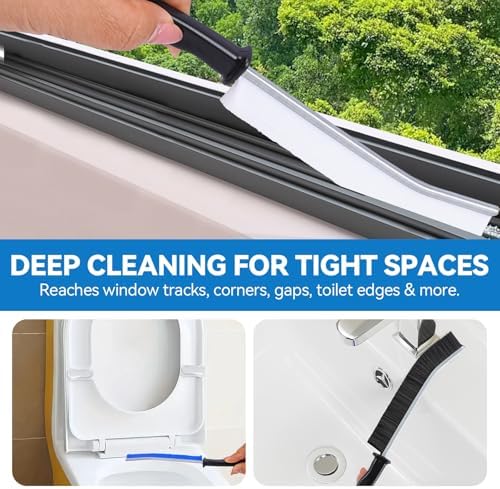 10-Pack Crevice Cleaning Brush Set for Tight Spaces - Image 2