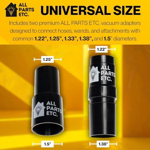 Vacuum Attachments for 1.25" Vacuum Accessories, Dust Mop, Dust Brush, Crevice Tool, Upholstery, 2 Adapters Compatible with Shop Vac, Oreck, Miele, Shark, Hoover, Bissell (6-Pack Mop) - Image 2