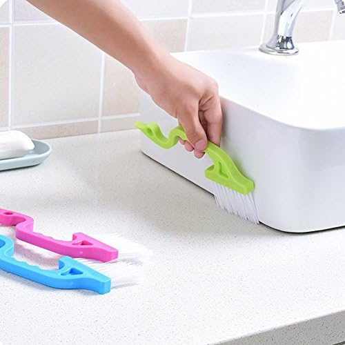 2pcs Hand-held Groove Gap Cleaning Tools Door Window Track Kitchen Cleaning Brushes(Green) - Image 7