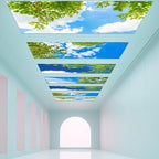 4 Pcs Fluorescent Light Covers with 40 Magnets Decorative for Classroom Ceiling Light 4 x 2 Feet Magnetic Light Covers Filter Easy Install for Office Hospitals & Home Drop Ceiling Supplies(Cloud Sky ) - Image 6