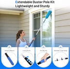25ft High Reach Duster Kits for Cleaning Ceiling Fan, High Roof,Window - Image 5