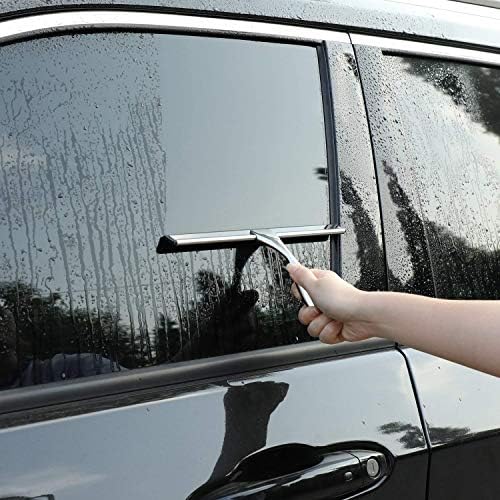 Hiware All-Purpose Shower Squeegee for Shower Doors, Bathroom, Window and Car Glass - Stainless Steel, 14 Inches - Image 6