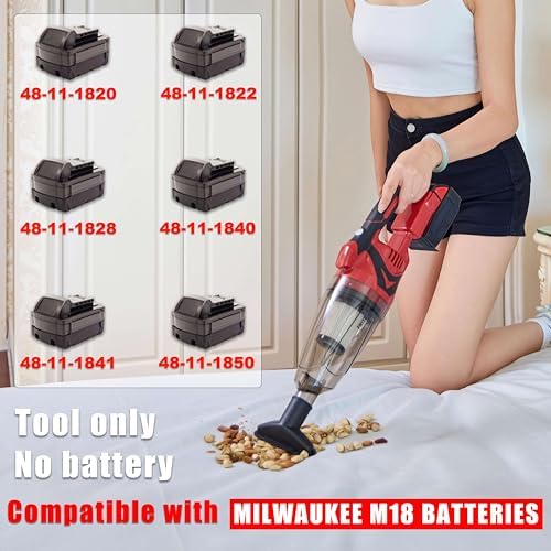 Cordless Handheld Vacuum Cleaner for Milwaukee M18 Battery,No Battery - Image 2