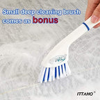 Floor Scrub Brush - 2 in 1 Deck Scrub Brush with Long Handle for Tile, Deck, Patio, Marble, Garage, Wall, Kitchen, Bathroom - Image 5