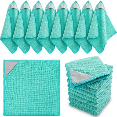 Gersoniel Magnetic Microfiber Cleaning Cloth, Mint Green, 6 x 6 Inch, 8 Pcs by Gersoniel