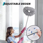 DRQ Ceiling Fan Cleaner Duster with 13-48 in Extension Pole, Grey - Image 4