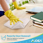 AIDEA White Microfiber Cleaning Cloth 20PK, Cleaning Rags, 11.5"x 11.5" - Image 4