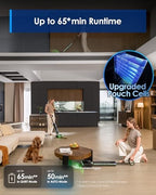 Tineco Floor ONE S7 Master Wet Dry Vacuum Cleaner, 23kPa Suction Vacuum Mop with DustReveal Green Headlight, 65 Min Runtime, 185°F Flashdry, 3.9inch Ultra-Slim Stretch Mop - Image 3