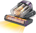 Simple Deluxe Mattress Vacuum Cleaner, 350W Bed Vacuum Cleaner with 18Kpa Powerful Suction and Triple Dust Bin, 253.7nm UV-C Light, HEPA Filter & Ultrasoni, 149℉ Heat, Handheld for Bed, Sofa, Corded by SimpleDeluxe