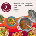 Instant Pot 6QT RIO 7-in-1 Multi-Cooker, Pressure Cooker, Slow cook, Sauté, Steam, Rice Maker, Yogurt, & Warmer, Sea Salt, 6 Quarts - Image 3