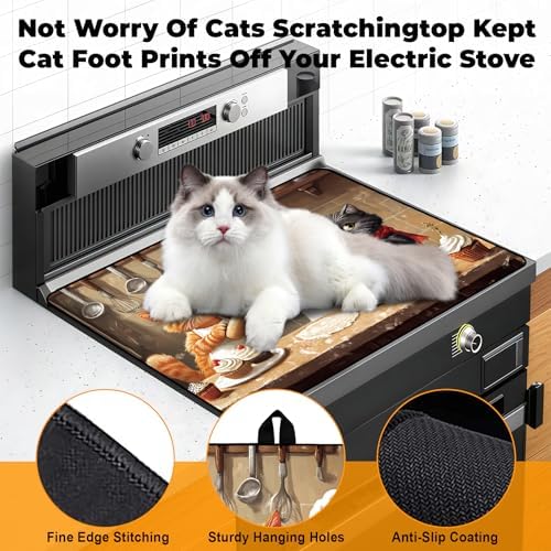 Stove Top Cover for Glass Electric Stove (Cat, 28.5"L x 20.5"W) - Image 4