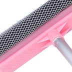Window Cleaner Squeegee Water Absorbent Glass Door Scrubber Ergonomic Handle Cleaning Wiper for Bathroom Kitchen Balcony Home Window Cleaning Tool 33.85 in - Image 6