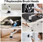 Electric Spin Scrubber, Cordless Cleaning Brush with 7 Brush Heads - Image 2