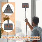 Wall Mop with Long Handle, 80 inches Upgraded Telescopic Wall Cleaning Mop for Dry Wet Use, Multipurpose 180 Degree Collapsible Baseboard Cleaner Tool for Cleaning Window Cabinet - Image 6
