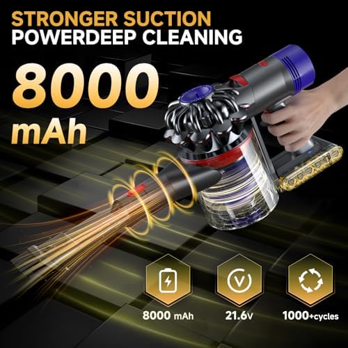 Upgraded Battery Replacement Compatible with Dyson V7/SV11 (21.6V, 8000mAh) - Image 6