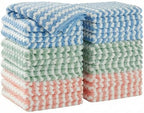 JOYMOOP 18 Pack Microfiber Cleaning Cloth, Kitchen Towels for Dish Drying Washing, Absorbent Streak Free Lint Free Rags for Cleaning, Reusable and Washable Towels - 10" x 10" by JOYMOOP