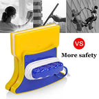 Shape Double‑Side Magnetic Glass Cleaner Wiper with 2 Cotton for Window - Image 4