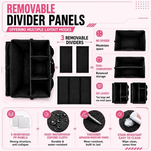 Cleaning Caddy with Wheels and Cleaning Apron, Built-in Hard Support Board - Image 4