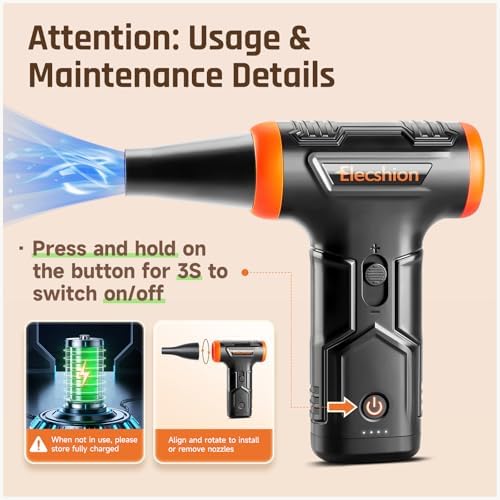 Compressed Air Duster - Electric Air Duster, 50 mph 110000RPM Super Power - Image 6