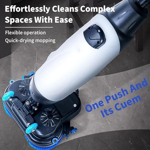 Floor Polisher Commercial, 17" Carpet Cleaning Machine, Floor Buffer Scrubber, 240rpm, Coverage 13000 Sqft/H, Industrial Floor Cleaning with 3gal Tank and 2brush Heads White - Image 3