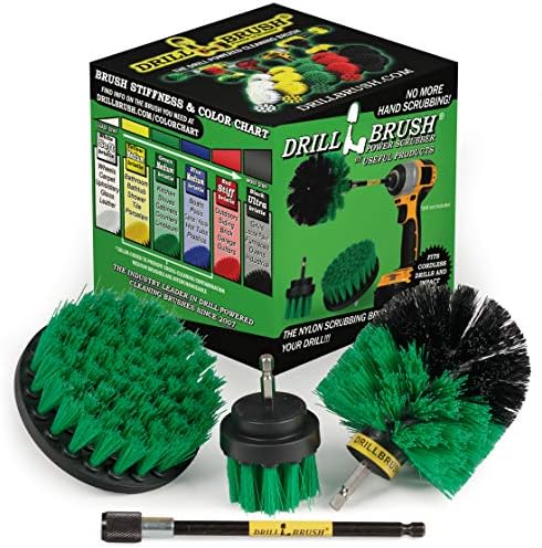 Drill Brush Household Cleaners - Oven Scrub Brush - Stove Top Cleaner Kit by Drillbrush