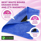Tudomro 30 Pcs Magnetic Microfiber Cleaning Cloth, Black, Blue - Image 3