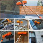 20+ Feet High Reach Dusting Kit with 3-14 ft Extension Pole //2 in 1 Window Cleaning Kit // High Ceiling Duster // Cobweb Microfiber Duster // Outdoor & Indoor Extendable Duster Cleaning Kit - Image 4