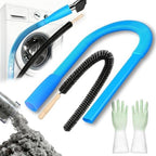 2026 Upgraded Dryer Vacuum Hose Attachment Compatible with All Vacuum Cleaner, Universal Dryer Vent Cleaner Kit, Dryer Lint Vac Attachment, Deep Cleaning Tools for Clogged Ducts & Lint Removal by Unknown
