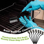 Zhehao 90 Pcs Mini Wire Brushes Set for Cleaning Rust,Solid Color - Image 3