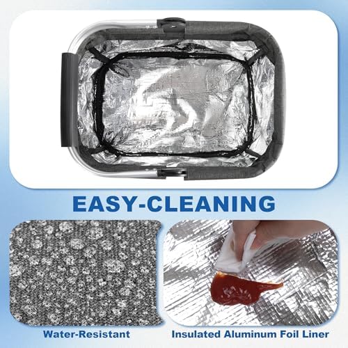 PGmoon Cleaning Caddy Organizer with Handle,Grey - Image 5