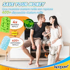 KEEPOW 20 Pcs Refills Compatible with Swiffer Duster, 360 Heavy Duty Fleece - Image 7