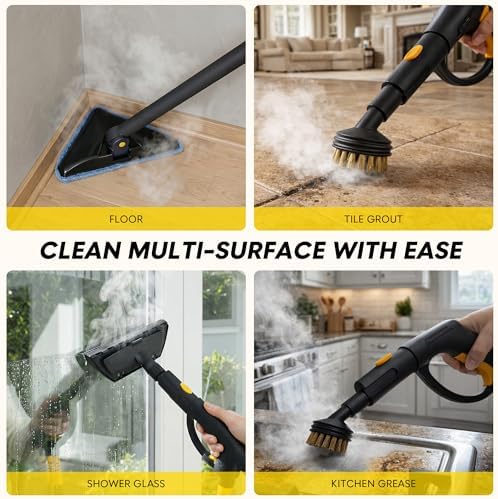 22-in-1 275°F Heavy-Duty Steam Cleaner for Home for Bathroom Kitchen Floor - Image 3