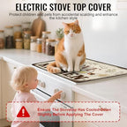 NYZE Stove Top Covers for Electric Stove for Kitchen (Rustic Farmhouse Kitchen) - Image 4