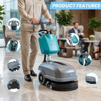 PX4 15" Compact Walk-Behind Floor Scrubber Machine, Commercial - Image 5