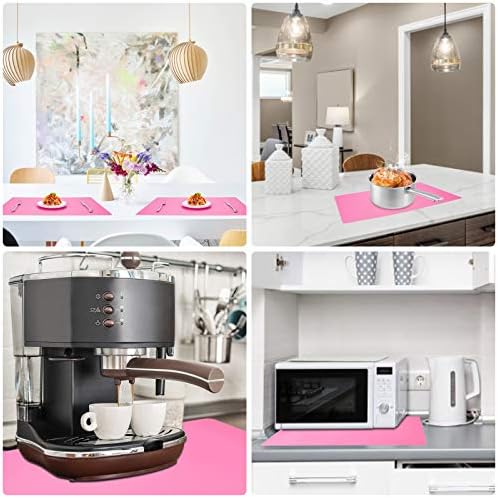 Gartful Extra Large Silicone Mats for Countertop, 28" by 20" Multipurpose Mat, Counter Table Protector, Desk Saver Pad, Placemat Nonstick Nonskid Heat-Resistant Pad, Pink - Image 6