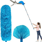20+ Ft High Reach Ceiling Fan Duster & Cobweb & Corner Brush Duster with 3-13 ft Extension Pole, Microfiber Feather Duster with Washable Head for Ceiling Fan, Furniture, Home Cleaning - Image 7