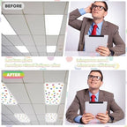 6Pcs Classroom Fluorescent Magnetic Light Covers,2x4 FT Colorful Polka Dot - Image 5