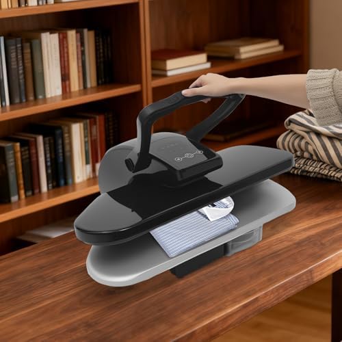26" Large Steam Iron Press with LED Touch Screen, 1600W 110V Steam Digital Iron Press, 5 Fabric Settings, 194-392 °F Temperature Adjustment - Image 2