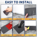 Vinyl Baseboard Molding Trim 4 Inch Peel and Stick Cove Base - Image 6