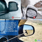 2 Pcs Car Mirror Wiper, 38.6in Handle Car Side Mirror Squeegee, Car Mirror Squeegee, Side Mirror Squeegee, Mini Squeegee for Rainy Foggy Weather - Image 4