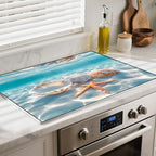 Heat-resistant Stove Top Cover - 28.5" X 20.5" Cooktop Protector Covers, Scratch-resistant Washable Pad Kitchen Countertop Mat (Sky, 30" x 21") by BSFHH