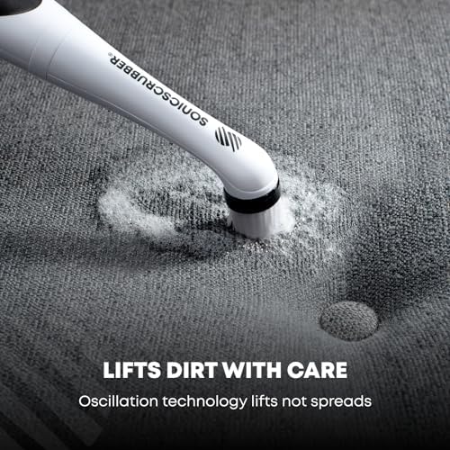 SonicScrubber Household Cleaning Brush Power Scrubber - Electric Spin Scrubber Brush for Home, Kitchen & Bathroom - Grout Cleaner & Removes Mould (Washing-Up System Spin Brush) - Image 4