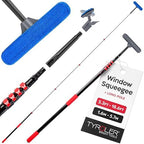 Tyroler Professional Window Squeegee with Extension Pole 6-19 ft by TyrolerBrightTools