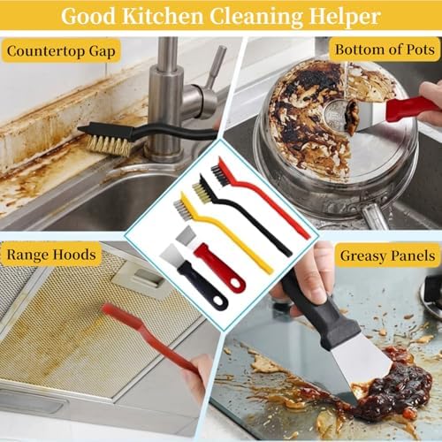 15pcs Crevice Cleaning Brush, Hard Bristle Scrub Brushes Tools, Multifunctional Grout Brush for Home - Image 4